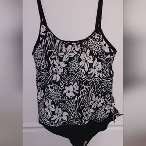 MAXINE OF HOLLYWOOD Plus size faux tankini